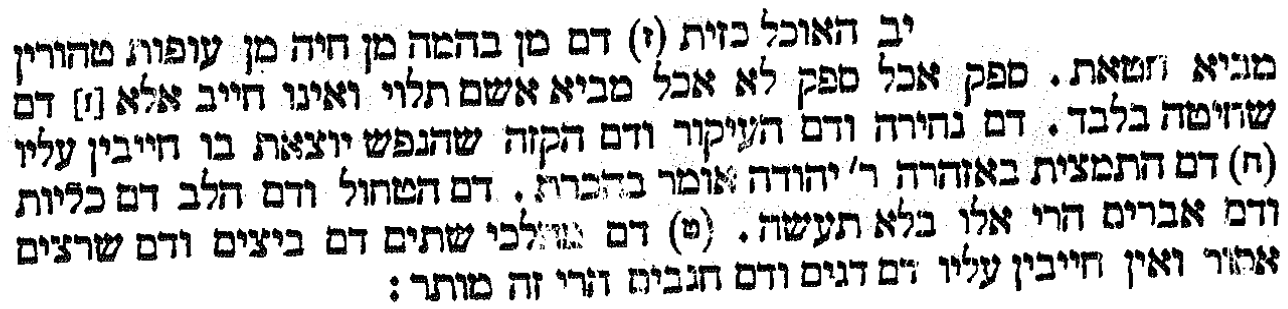 scan from Tosefta Keritut [Hebrew]